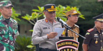 Polres Muaro Jambi Gelar Apel Pasukan, Tegaskan Kesiapan Amankan Natal 2025 dan Tahun Baru 2026