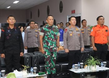 Kapolresta Jambi Hadiri Latihan Skala Penuh Simulasi Penanggulangan Keadaan Darurat di Bandara STS Jambi
