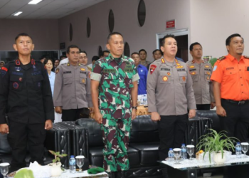 Kapolresta Jambi Hadiri Latihan Simulasi Penanggulangan Keadaan Darurat Bandara Sultan Thaha