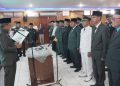 Bupati Anwar Sadat Kukuhkan dan Mutasi Sejumlah Pejabat di Lingkup Pemkab Tanjab Barat