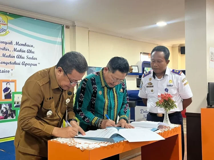 BPTD Kelas II Jambi dan Dinas Perpustakaan Teken MoU, Perkuat Pengembangan Pojok Baca Terminal Alam Barajo