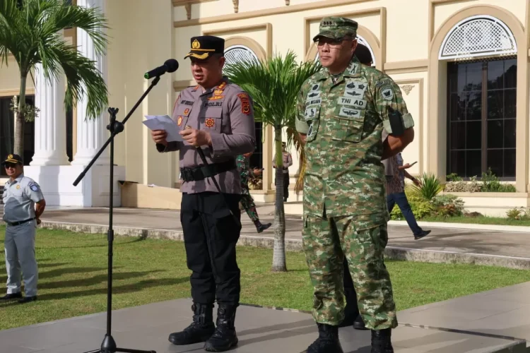 Polresta Jambi Gelar Apel Operasi Lilin 2025, Siapkan 450 Personel Amankan Natal dan Tahun Baru