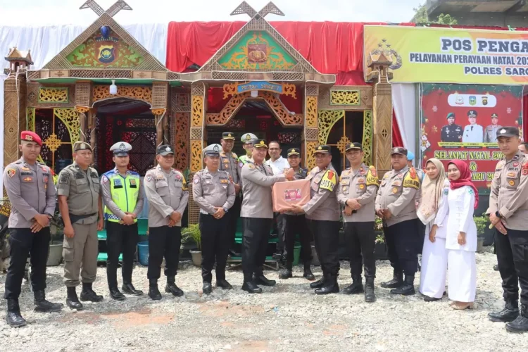 Menyapa Langsung Garda Terdepan, Kapolres Sarolangun Pastikan Pos-Pos Nataru Siap Siaga