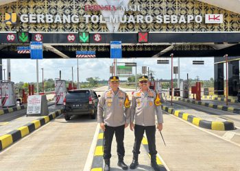 Kapolres Muaro Jambi Laksanakan Pengecekan Pos Pam Nataru 2025-2026