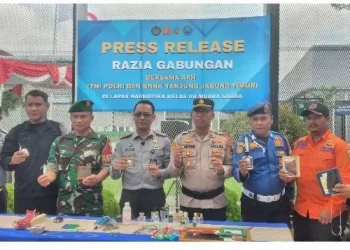 Antisipasi Gangguan Kamtibmas Jelang Nataru 2026, Lapas Narkotika Muara Sabak Razia Gabungan