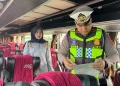Polantas Hadir, Satlantas Polresta Jambi Lakukan Ramcheck Bus di Terminal Alam Barajo