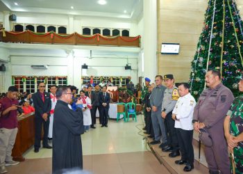Polda Jambi Bersama Forkopimda Patroli dan Cek Gereja, Pospam, dan Posyan di Kota Jambi