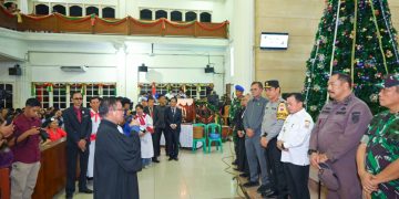 Polda Jambi Bersama Forkopimda Patroli dan Cek Gereja, Pospam, dan Posyan di Kota Jambi