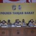 Polres Tanjab Barat Sampaikan Press Release Akhir Tahun 2025 di Depan Awak Media