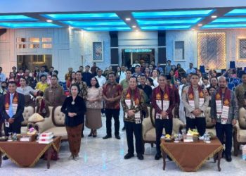 Polres Muaro Jambi Hadiri Perayaan Natal Oikumene Pegawai Se-Kabupaten