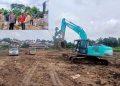 Kolam Retensi Terbesar Kota Jambi Mulai Land Clearing