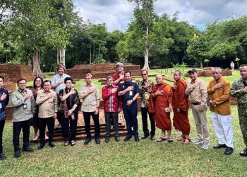 Menteri Kebudayaan RI Kunjungi Cagar Budaya Nasional Candi Muaro Jambi, Polres Muaro Jambi Pastikan Pengamanan Berjalan Aman dan Lancar