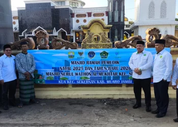 Jelang Libur Nataru, Kakanwil Launching Masjid Ramah Pemudik di Muaro Jambi