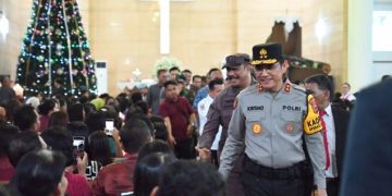 Kapolda Jambi dan Forkopimda Tinjau Pengamanan Ibadah Natal di Gereja HKBP Kota Baru