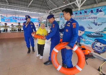 Ditpolairud Polda Jambi Gelar Polisi Sahabat Anak Bersama Siswa SD IT An-Nahl