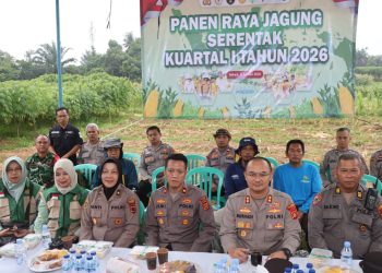 Polsek Mestong Laksanakan Pengamanan Kunjungan Kerja Wamen PUPR RI di Exit Tol Muaro Sebapo