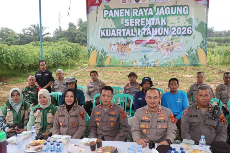 Polsek Mestong Laksanakan Pengamanan Kunjungan Kerja Wamen PUPR RI di Exit Tol Muaro Sebapo
