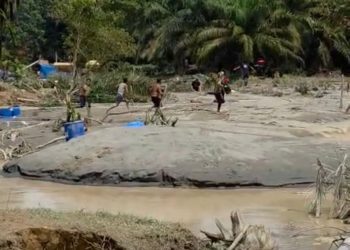 Tindak Tegas PETI di Sumay, Polres Tebo Amankan Delapan Terduga Pelaku