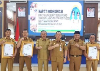 Bupati Muaro Jambi Dr. Bambang Bayu Suseno, SP, MM, M.Si   Pimpin Rapat Koordinasi Bersama Seluruh Kepala Satuan Kerja Perangkat Daerah di Lingkungan Pemerintah Kabupaten Muaro Jambi