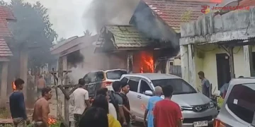 Terkait Kebakaran Tanjung Nangko Kasatreskrim Polres Muaro Jambi AKP Hanafi Masih Menunggu Hasil Labfor Dari Palembang