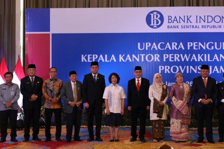 Kakanwil Kemenkum Jambi Hadiri Prosesi pengukuhan Kepala Kantor Perwakilan Bank Indonesia Provinsi Jambi