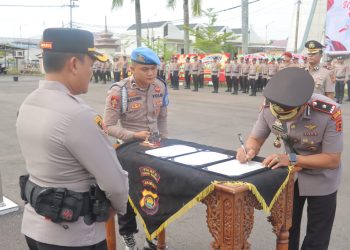 ​Kapolres Tanjab Barat Pimpin Sertijab Wakapolres Kompol Andi Musahar Resmi Menjabat