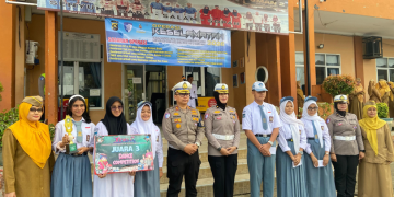 Satgas Preemtif Ops Keselamatan Polda Jambi 2026 Sosialisasikan Tertib Lalu Lintas di 4 Sekolah