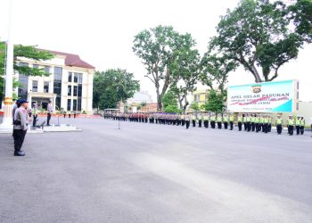 Irwasda Polda Jambi Pimpin Apel Gelar Pasukan Operasi Keselamatan 2026