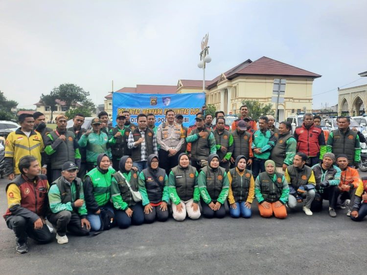 Ditlantas Polda Jambi Gandeng Komunitas Ojek Online, Perkuat Kamseltibcarlantas Lewat Operasi Keselamatan 2026