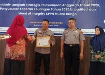 Polres Bungo Raih Peringkat Pertama Nilai IKPA 2025 dari KPPN Muara Bungo