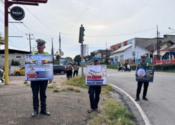 Sat Lantas Polres Muaro Jambi Gencarkan Edukasi Keselamatan Berkendara di Operasi Keselamatan 2026