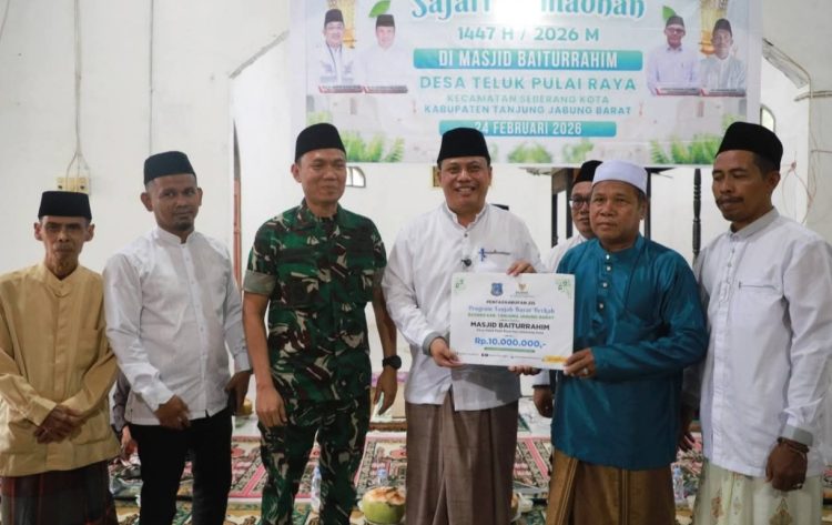 Pemkab Tanjab Barat Gelar Safari Ramadan di Masjid Baiturrahim Seberang Kota, Wabup Tekankan Infrastruktur dan Penanganan Stunting