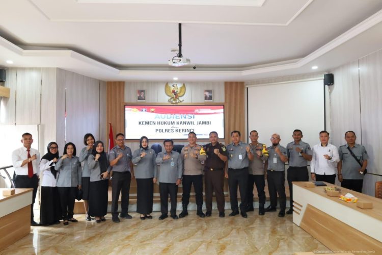Kanwil Kemenkum Jambi Audiensi dengan Polres Kerinci, Perkuat Penegakan Kekayaan Intelektual