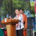 Pengalungan Mendali dan Pemberian Reward Pada Atlit yang Berprestasi Serta Piagam Penghargaan Kepada Pemenang Kejurprov Jambi dan Piala Wali Kota Padang Cabang Karate Diberikan Langsung Oleh Kabag OPS Polres Muaro Jambi AKP Rodi Hambali SH