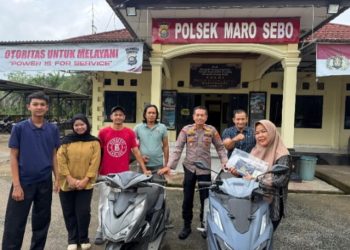 Polsek Maro Sebo Serahkan 2 Unit Motor yang Digondol Maling ke Pemilik