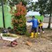 Polsek Sungai Gelam Bersihkan Sekitaran Masjid Nurul Falah
