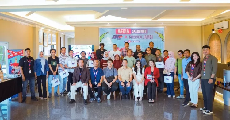 JNE Jambi Rangkul Media dan UMKM, Perkuat Kolaborasi di Daerah