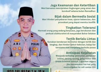 Kapolsek Bahar Selatan IPDA Ari Irfani SH MH Beri Himbauan Jaga Keamanan Menjelang Bulan Suci Ramadhan 1447 Hijriah Tahun 2026