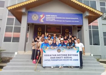 Jelang Bulan Suci Ramadhan 1447 hijriah Tahun 2026 Lapas Perempuan Kelas IIB Jambi Gotong Royong dan Baktis Sosial di Lingkungan Sekitar Lapas