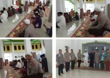 Polsek Bahar Gelar Tarawih Keliling di Masjid Al Muhajirin Muaro Jambi