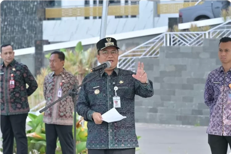 Wali Kota Maulana Pimpin Apel Gabungan Pendataan PBG, Targetkan 250 Ribu Bangunan di Kota Jambi Berizin