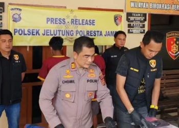 Unit Reskrim Polsek Jelutung Ungkap Kasus Pembacokan Di Parkiran Kafe, Dua Pemuda Diamankan