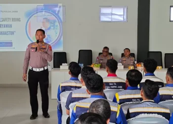 Ditlantas Polda Jambi Latih Karyawan PT Hakaaston, Dorong Budaya Safety Driving di Jalur Tol
