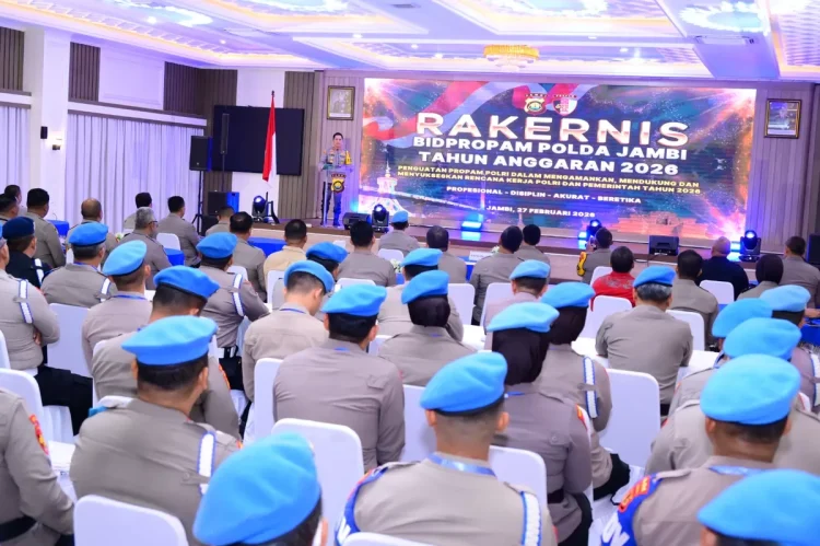 Rakernis Bidpropam 2026 Dibuka, Kapolda Jambi Tekankan Pengawasan Adaptif dan Anti-Kekerasan