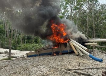 Polsek Rimbo Bujang Gerak Cepat Tindak Aktivitas PETI di Dekat Taman Rivera Park