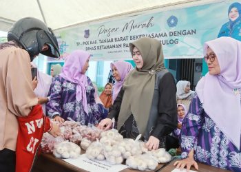 TP PKK Tanjab Barat Gelar Pasar Murah, Bantu Masyarakat Jelang Idulfitri 1447 H