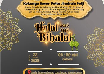 Keluarga Besar Petta Jinnirala La Potji Akan Gelar Halal Bihalal