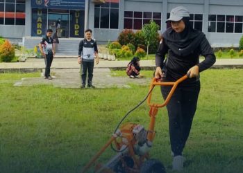 Sambut Hari Bakti Pemasyarakatan ke-62, Lapas Perempuan Kelas IIB Jambi Bersih-bersih Lingkungan UPT