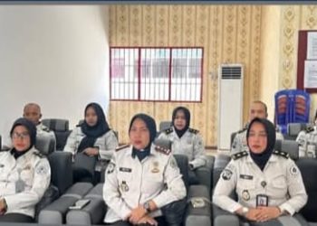 Sambut Hari Bakti Pemasyarakatan ke-62, Lapas Perempuan Kelas IIB Jambi Bersih-bersih Lingkungan UPT