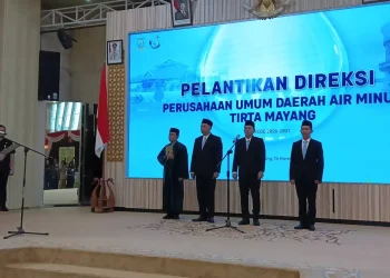 Arianto Resmi Dilantik Jadi Dirut Tirta Mayang, Ini Pesan Wako Maulana